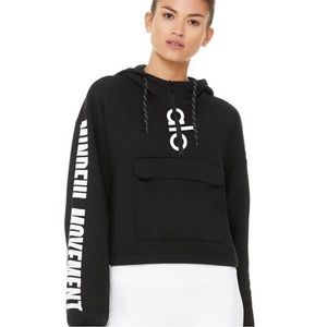 Alo Women’s Black Quarter Zip Solar Hoodie